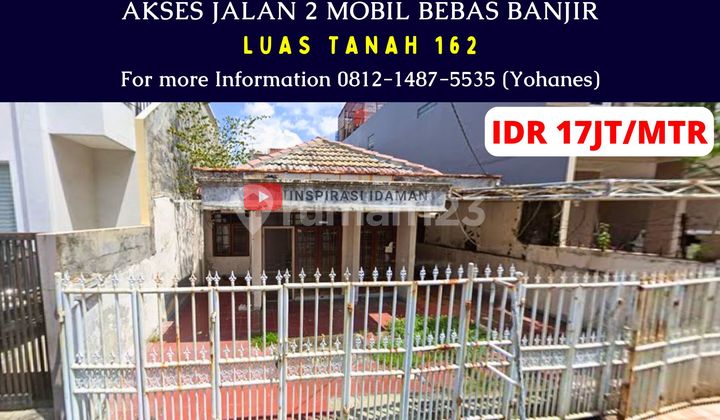 Rumah Tua Hitung Tanah 162Mtr 9X18 Rawamangun 2 Mobil