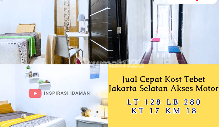 Roi 10 Kost 3 Lantai 17 Kamar Tebet Asem Baris Akses Motor Jual Cepat 1