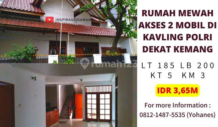 Rumah Mewah Akses 2 Mobil di Kavling Polri Dekat Kemang 1