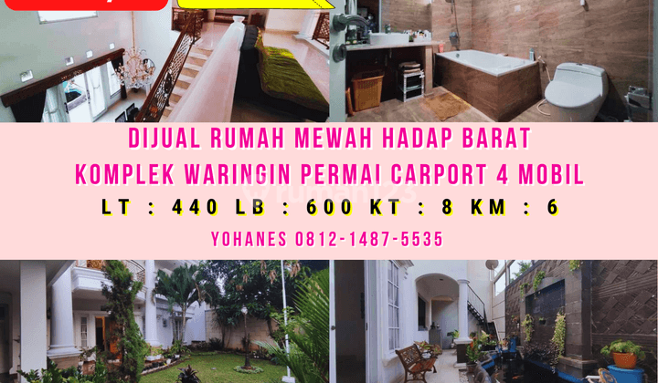 Rumah Komplek Waringin Permai Carport 4 Mobil Hadap Barat 1