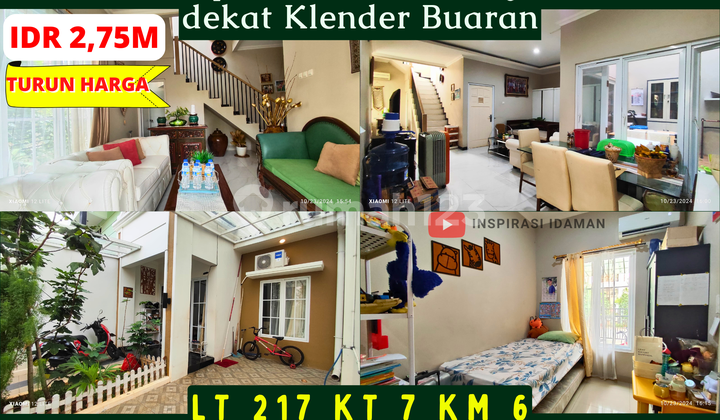 2 Rumah Posisi Hoek 217Mtr Jatinegara Baru Dekat Klender Buaran