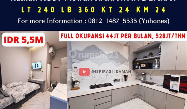 Rumah KOST Mewah 24 KAMAR KARAWANG BARAT 1