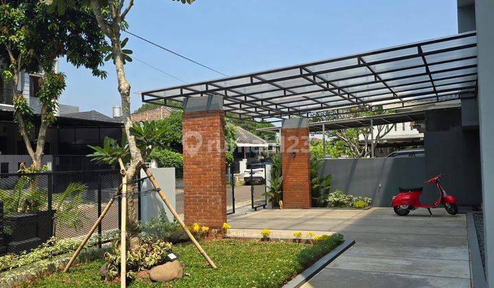 Dijual rumah baru design mandiri hoek timur selatan di kencana loka bsd dekat stasiun 2