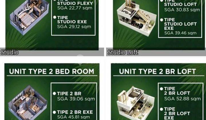 Apartemen dengan Cicilan 2 Jutaan dengan DP 3 juta all in 5