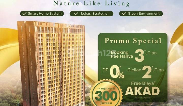 Apartemen dengan Cicilan 2 Jutaan dengan DP 3 juta all in 6