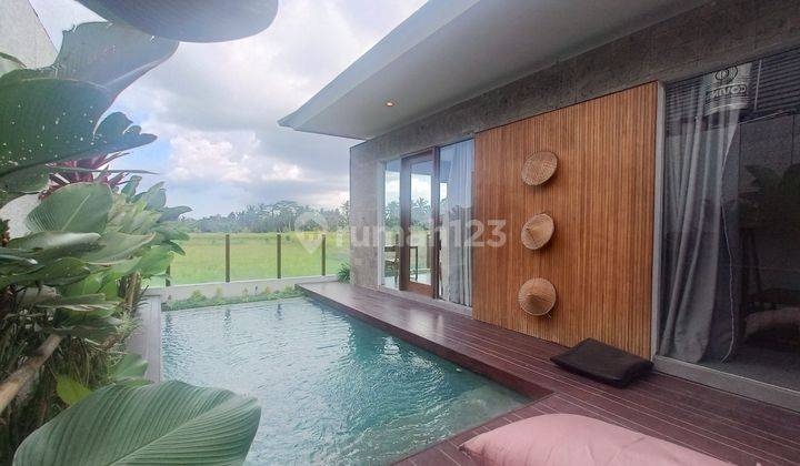 Tropical Villa With Stunning Rice Paddys Field View In Ubud 1