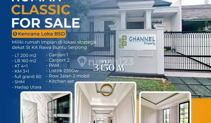 Dijual cepat rumah baru siap huni Kencana loka Bsd city, ls 1