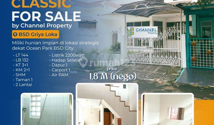 Dijual Cepat Rumah siap huni 2 lantai Griya loka Bsd city, es vn 1