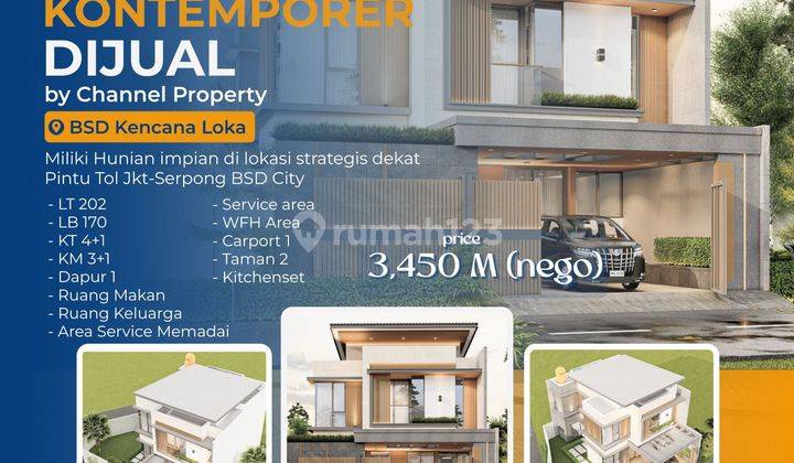 Dijual Rumah Brand new Kencana loka Bsd city, an 1