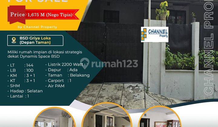 Dijual cepat Rumah siap huni Griya loka Bsd city, an 1