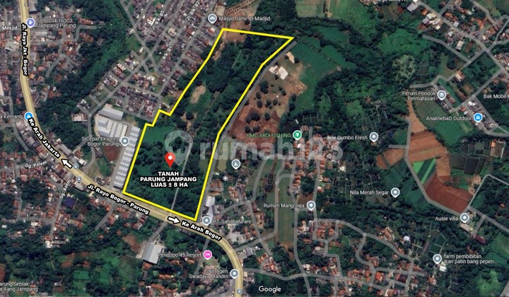Kavling Komersial Jalan Raya Parung, Bogor Kavling Komersial Jalan Raya Parung, Bogor