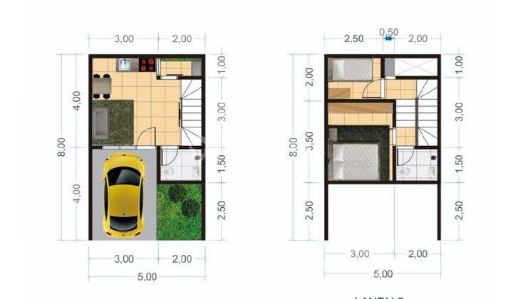 Rumah Baru 2 Lantai  Surabaya Timur Gunung Anyar Murah 2