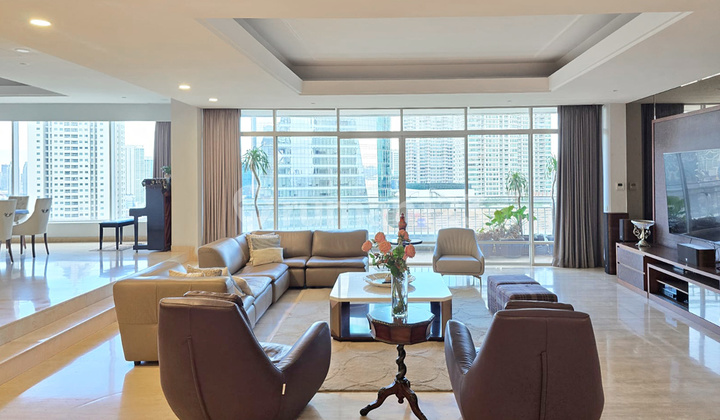 Apartemen Sailendra, 333 Sqm, 3 Br, Furnished