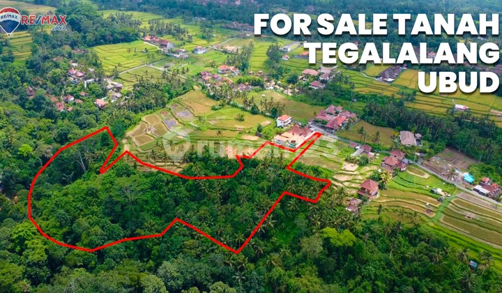 Dijual Tanah Kenderan Tegalalang View Jungle, Lembah Dan Sungai 