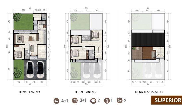 Rumah 2 Lantai di Citrasun Garden , Semarang With Attic And Rooftop 2