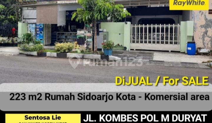 For Sale 223 M2 Zero Lot House on Sidoarjo City Street - Kombes Pol M Duryat Street - Commercial Area Suitable for All Businesses Near Sidoarjo City Square, Sidoarjo City Plaza For Sale 223 M2 Zero Lot House on Sidoarjo City Street - Kombes Pol M Duryat Street - Commercial Area Suitable for All Businesses Near Sidoarjo City Square, Sidoarjo City Plaza