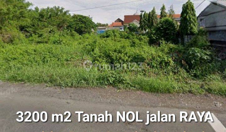 Disewakan 3200 M2 Tanah Nol Jalan Raya Menganti - Laban Wetan - Dekat Perum Greenland Residence  1