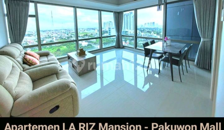 Dijual Apartemen La Riz Mansion Tipe 2+1 Bedroom Full Furnished - Lantai 2 - Unit Special Private Lift Akses - Best City View 