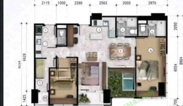 Dijual Apartemen Grand Sungkono Lagoon Tower Caspian Suite 1 - Lantai 40 - Best View 