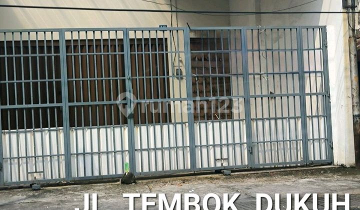 For Rent Zero Shop House on Tembok Dukuh - Bubutan Main Road, Central Surabaya - New Modern 1-Story Commercial Building Suitable for All Businesses