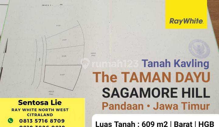 Dijual Tanah Kavling Taman Dayu Sagamore Hill Blok D2 - Pandaan Jatim 1