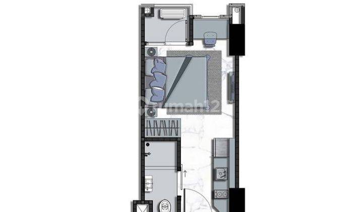 Murah Dijual Apartemen East Coast Mansion Tower Bella Pakuwon City -tipe Studio - Lantai 5 1