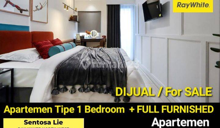 MURAH Dijual Apartemen Pavilion Permata Tipe 1 Bedroom FULL Furnished Modern STRATEGIS dekat GRAND SUNGKONO LAGOON, Akses TOL Satelit, Ciputra World Mall 1