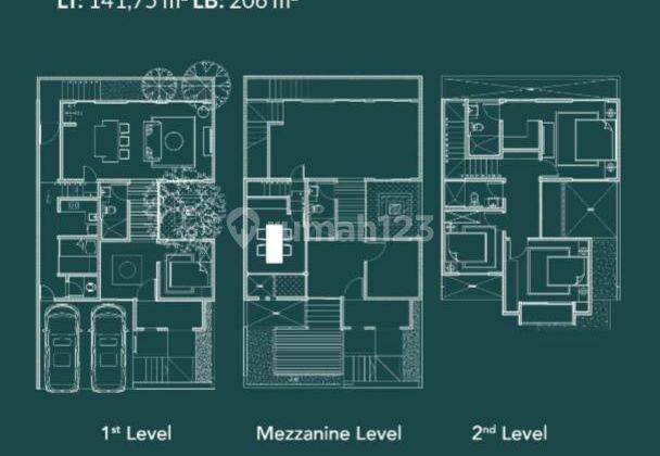 Rumah Grand Kenjeran Marjoria Mezzanine Full Furnish 2