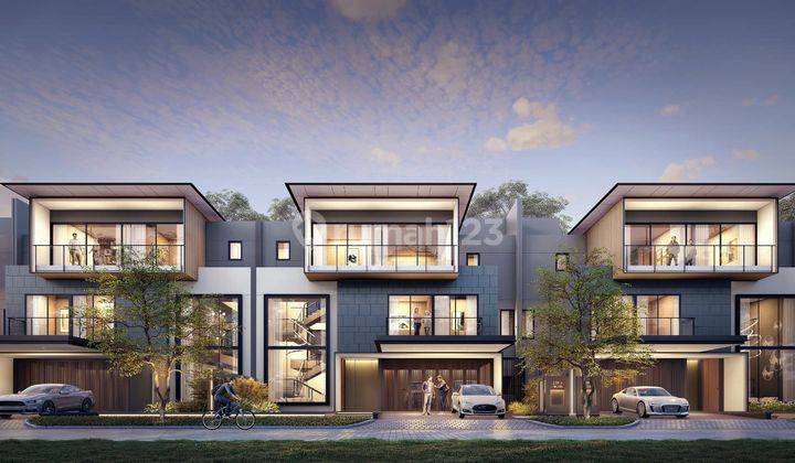 Rumah Mewah 3 Lantai Layton Navapark Bsd City 5 Menit Ke Tol Aeon 2