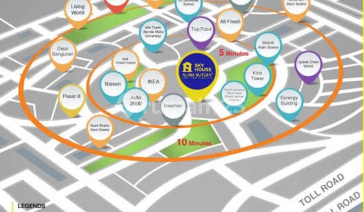 Disewakan apartemen SKY HOUSE alam sutera  2