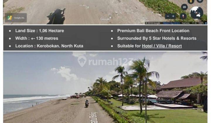 Beach front land for sale in Batu Belig Seminyak  2