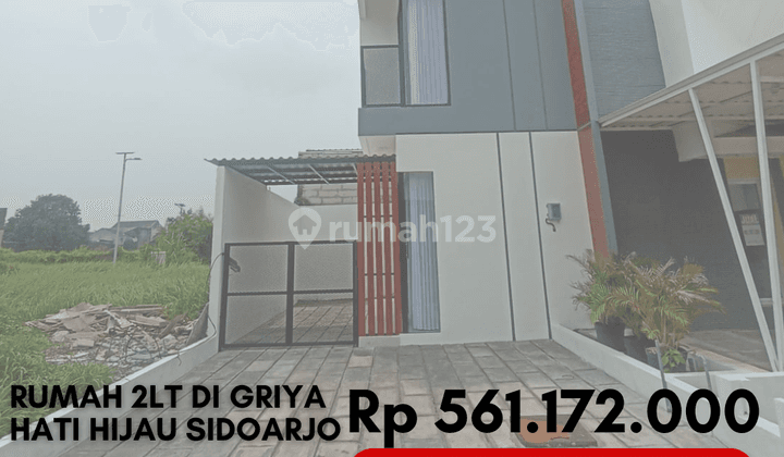 Dijual Rumah Baru 2 Lantai Cicilan Rp 0 di Candi Sidoarjo 1