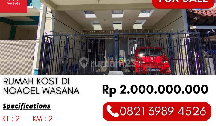 Cocok Untuk Bisnis Rumah Kos Dijual di Ngagel Wasana Surabaya 1