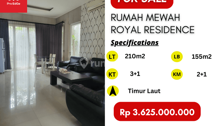 Dijual Rumah Mewah SHM Harga 3 Miliar di Royal Residence Surabaya  1