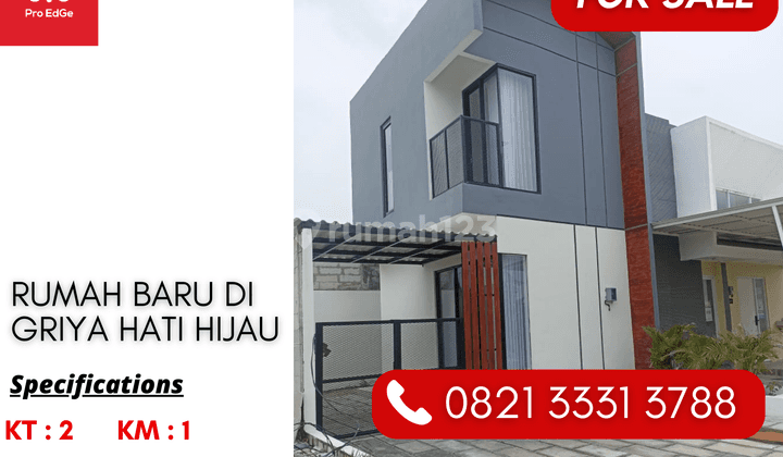 Dijual Rumah Baru 2 Lantai Cicilan Rp 0 di Candi Sidoarjo 1