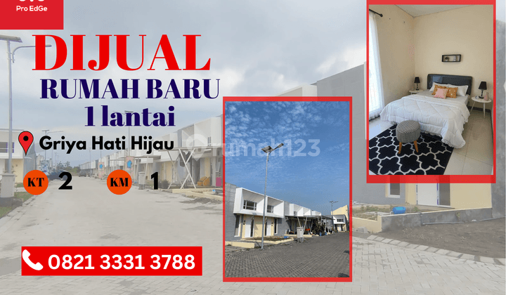 Dijual Rumah Baru Siap Huni 1 Lantai Tipe Ellinwood di Sidoarjo 1