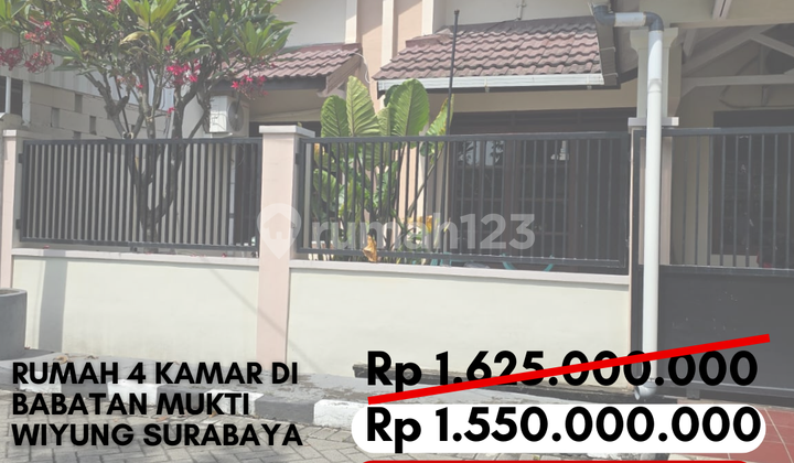 Rumah Siap Huni 4 Kamar Hanya 1 Miliaran di Wiyung Dekat Ptc Surabaya