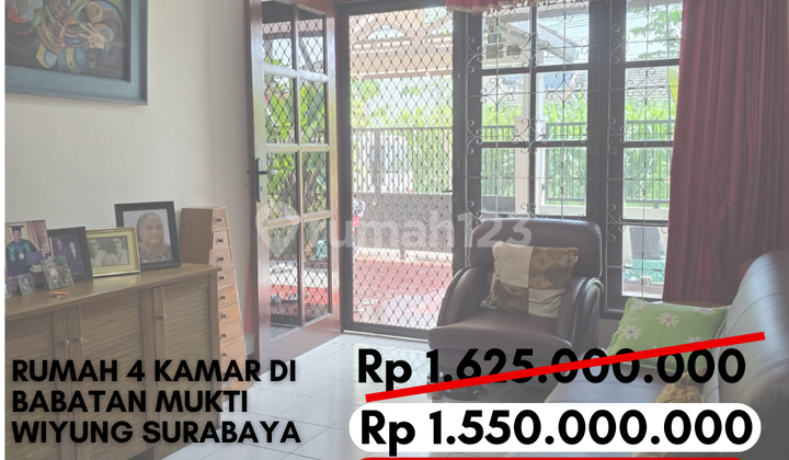 Rumah 4 Kamar Dijual Cepat 1 Miliaran di Babatan Mukti Wiyung Surabaya