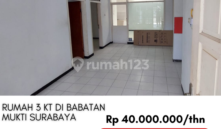 Disewakan Rumah 3 Kamar Cuma 40 Juta di Babatan Mukti Wiyung Surabaya Disewakan Rumah 3 Kamar Cuma 40 Juta di Babatan Mukti Wiyung Surabaya