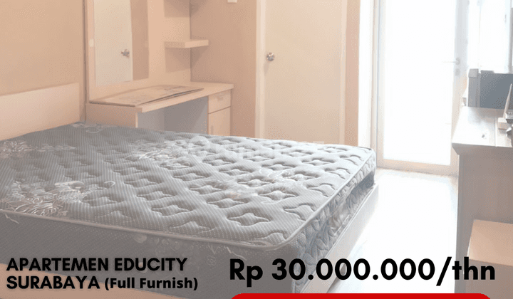 Disewakan Apartemen Educity Full Furnish Tipe Studio di Pakuwon City Surabaya 1