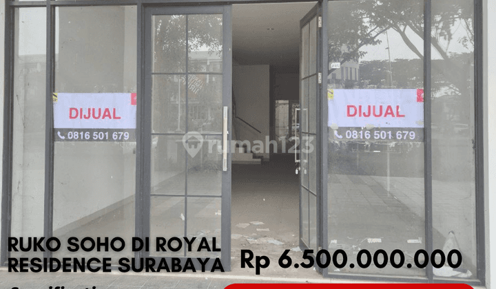 Dijual Ruko Soho di Lokasi Strategis Royal Residence Wiyung Surabaya 1