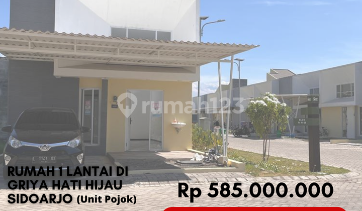 Jual Cepat Rumah 1Lt Siap Huni Unit Pojok 500 Juta di Candi Sidoarjo