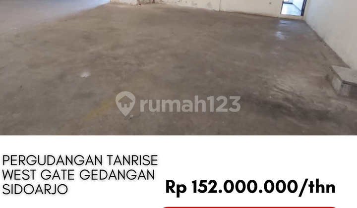 For Rent 540m2 Warehouse for 100 Million in Tanrise Gedangan Sidoarjo For Rent 540m2 Warehouse for 100 Million in Tanrise Gedangan Sidoarjo