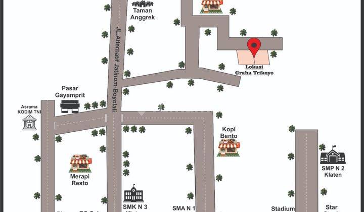 Dijual Tanah Pekarangan Siap Bangun Murah 1 Menit Ke Sma N 1 Klaten 8