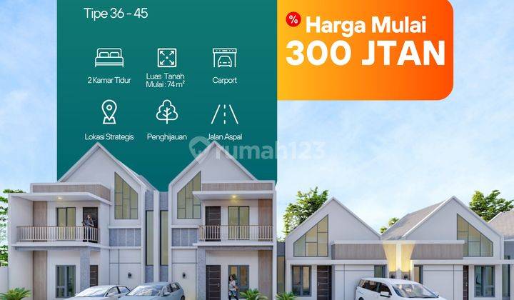 Rumah Minimalis Scandinavian jual Murah Sudah Sold 3 Unit 1