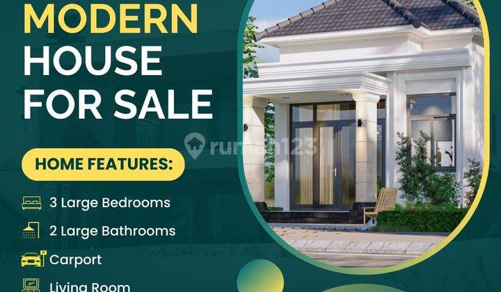 Jual Rumah Limasan Modern Di Sleman Dekat Pasar Jangkang Jogja 1