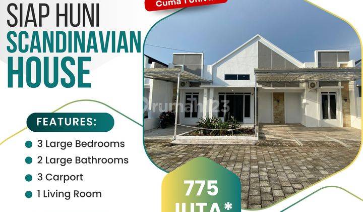 Jual Rumah Siap Huni Scandinavian Type Luas 72 138m2 Di Klaten 1