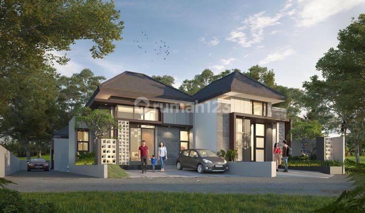 Jual Rumah Siap Bangun Konsep Modern Limasan Type 45 87m2 di Berbah Sleman Dekat Jl.jogja solo 1