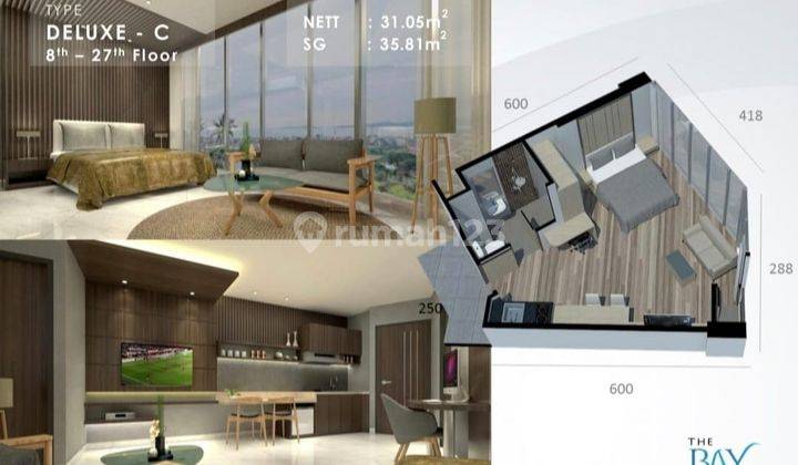 Apartemen Unfurnished View Laut 1