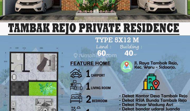 Rumah 1Lantai & 2Lantai Dekat Pondok Tjandra Ditambakrejo Private 2